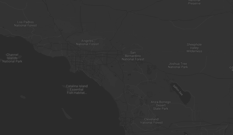 Map of the Southern California